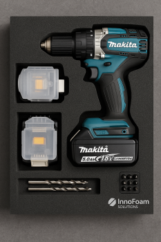 Schaumeinlage für den Makita Akku-Bohrschrauber DDF 484 für MakPac Gr. 1-4